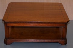 Stunning Harrods London Grange Paris Solid Cherrywood Coffee Table Square