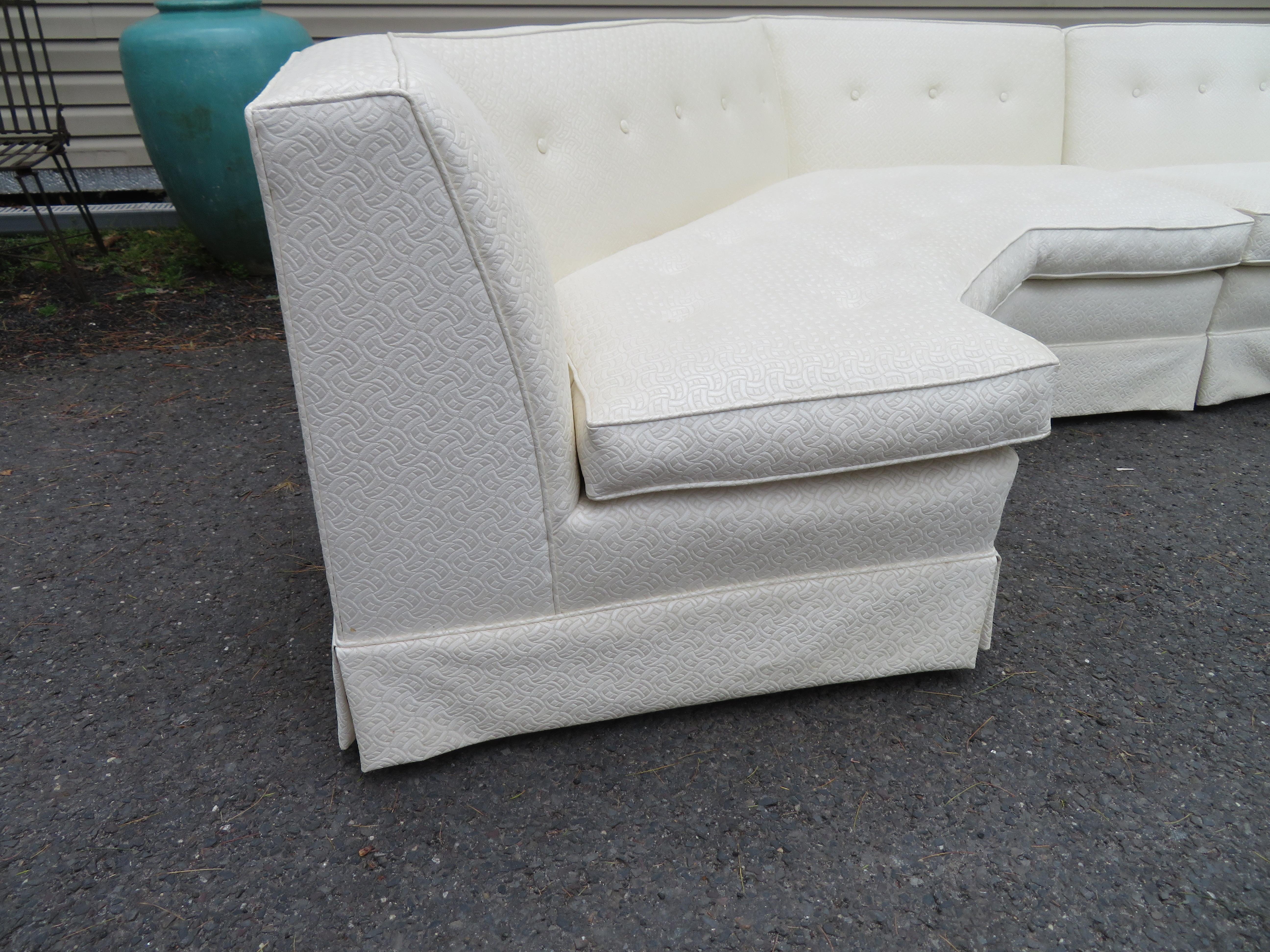 Stunning Harvey Probber attr. 2 Piece Octagon sectional Sofa Mid-Century Modern For Sale 2