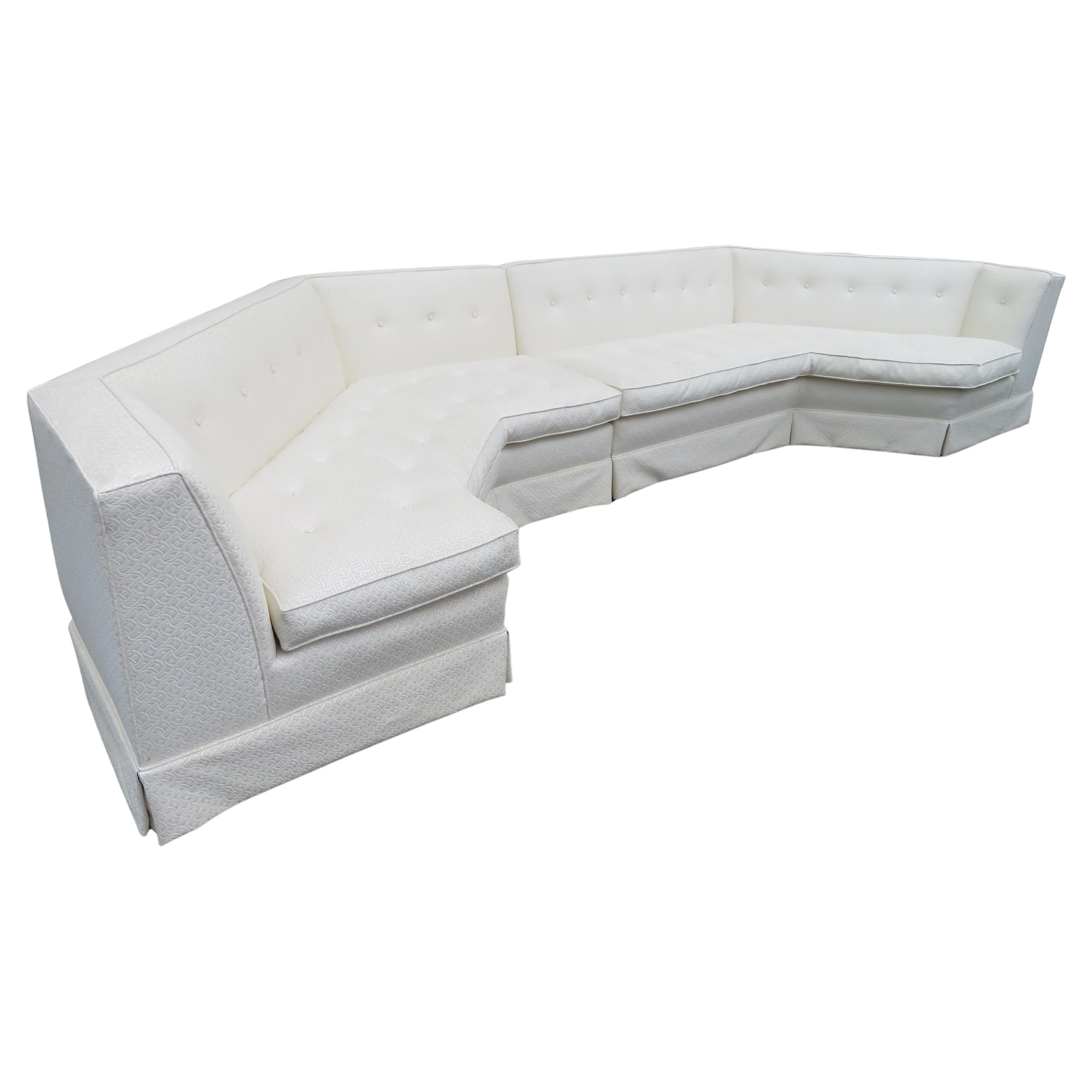 Stunning Harvey Probber attr. 2 Piece Octagon sectional Sofa Mid-Century Modern