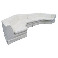 Stunning Harvey Probber attr. 2 Piece Octagon sectional Sofa Mid-Century Modern