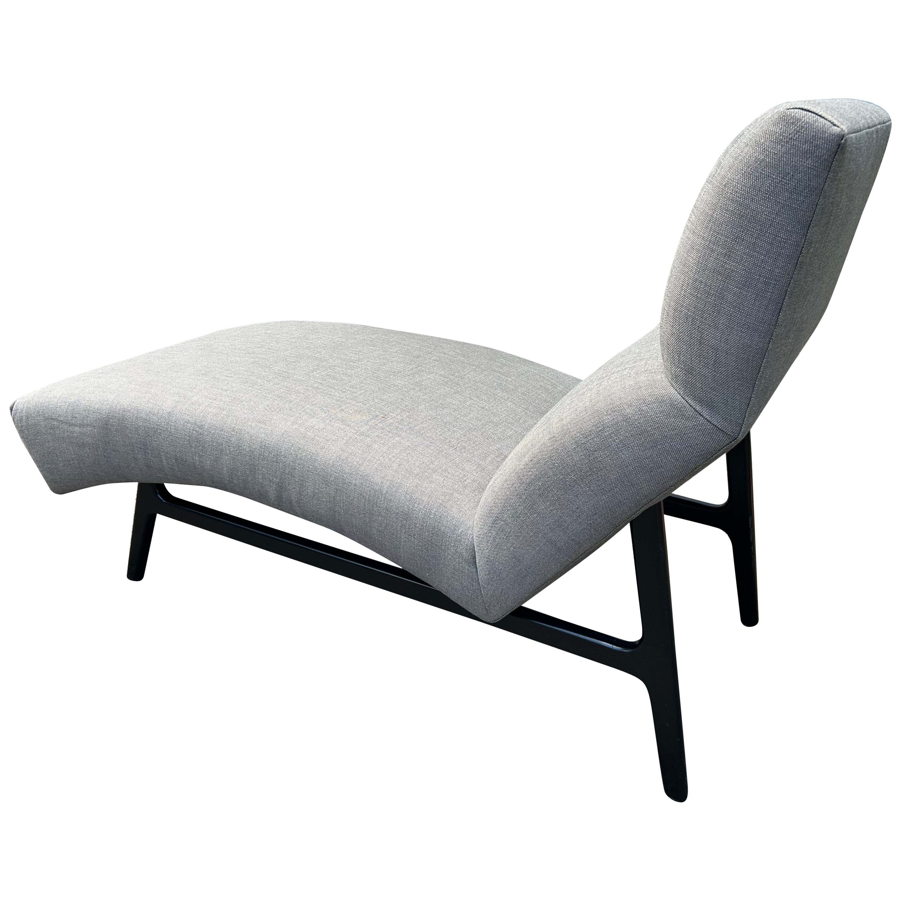 Impresionante Chaise Lounge Contorno estilo Harvey Probber Moderno de mediados de siglo
