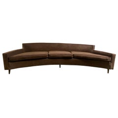 Stunning Harvey Probber Style Curved Sofa, circa 1960
