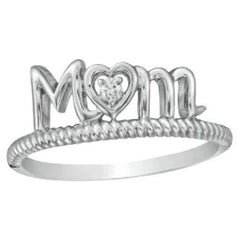 Heart Centered 14K Yellow Gold MOM Ring