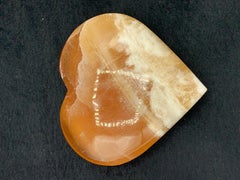 Stunning Heart Shape Honey Calcite Crystal