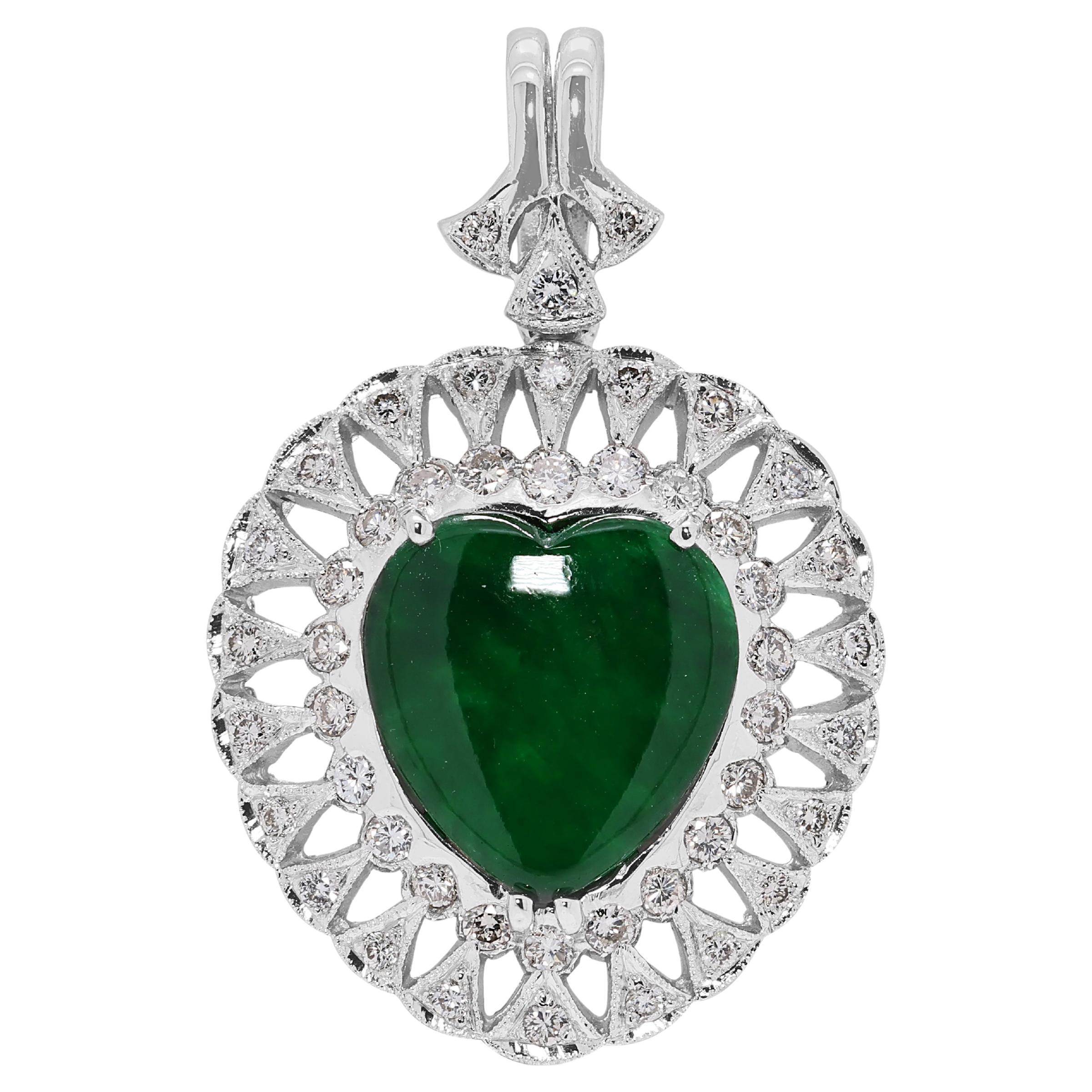 What does a heart pendant symbolize?