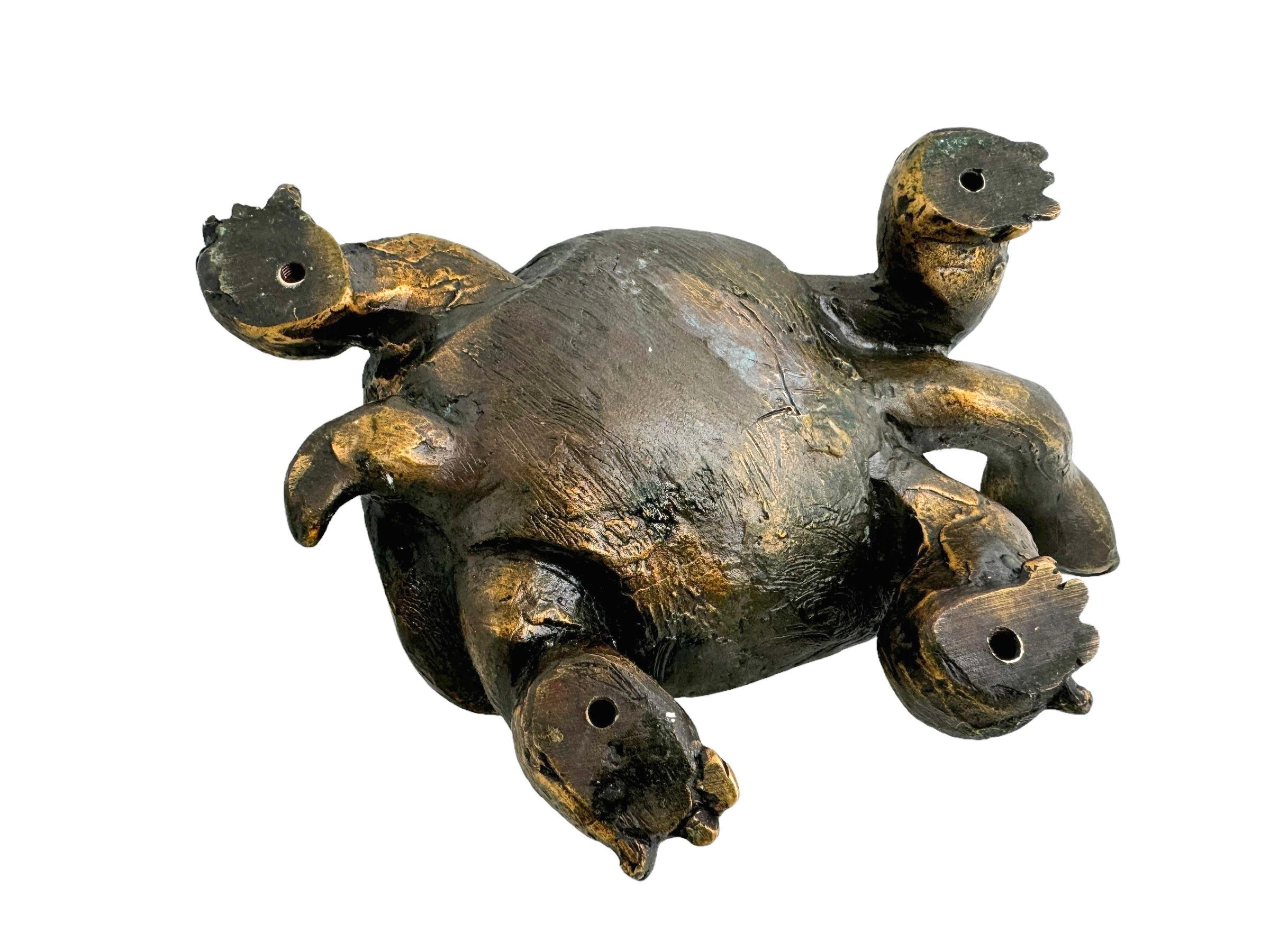 Stunning heavy 20th Century Greek Tortoise Bronze Figure 1960s, Austria In Good Condition For Sale In Nuernberg, DE