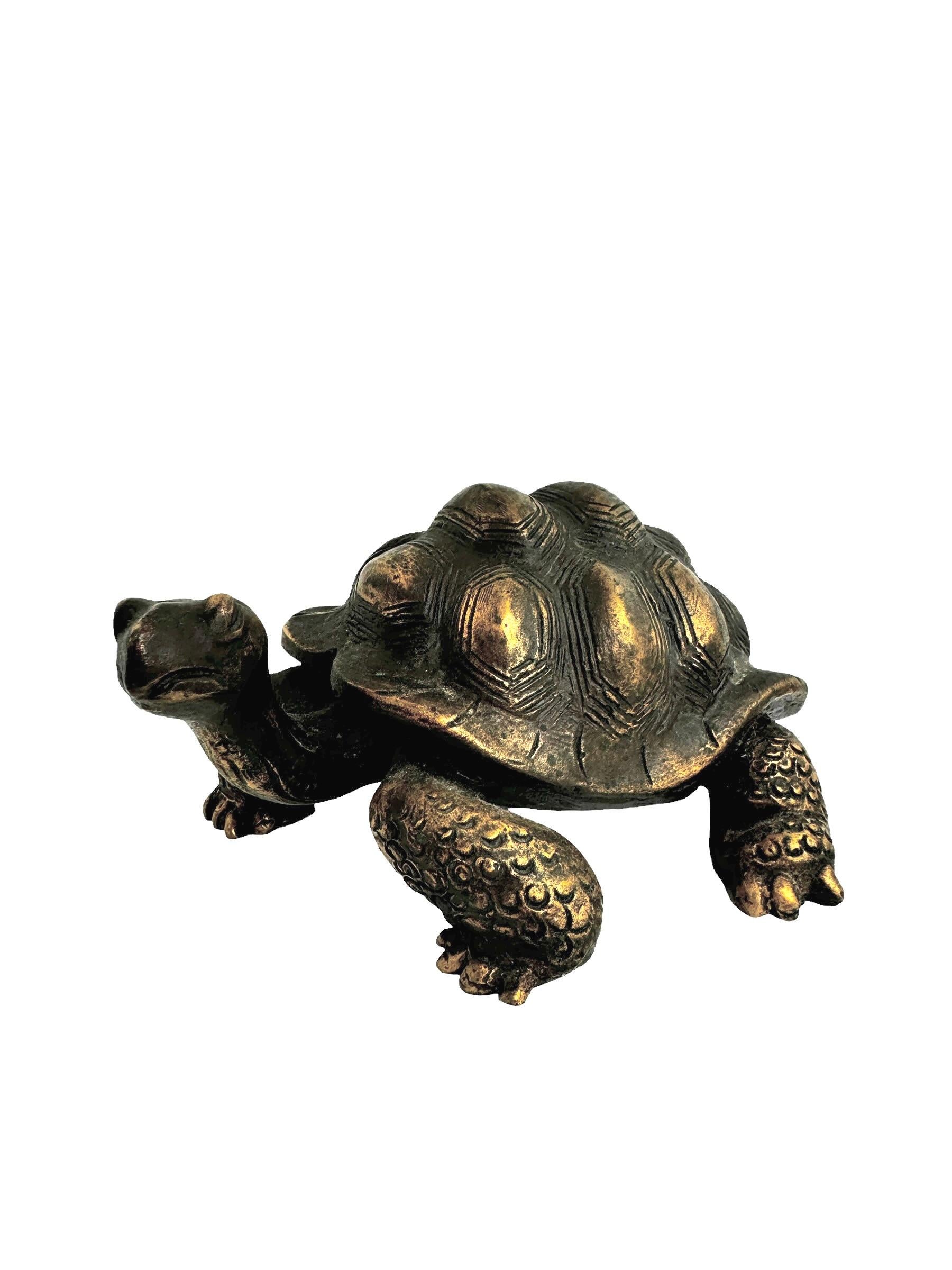 Copper Stunning heavy 20th Century Greek Tortoise Bronze Figure 1960s, Austria For Sale