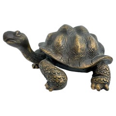 Stunning heavy 20th Century Greek Tortoise Bronze Figure 1960s, Austria