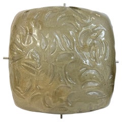 stunning heavy Murano Glass Flush Mount by RZB Leuchten, Germany circa 1970