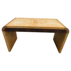 Stunning Henredon Olive Wood Scene 2 Waterfall Desk Mid-Century Modern
