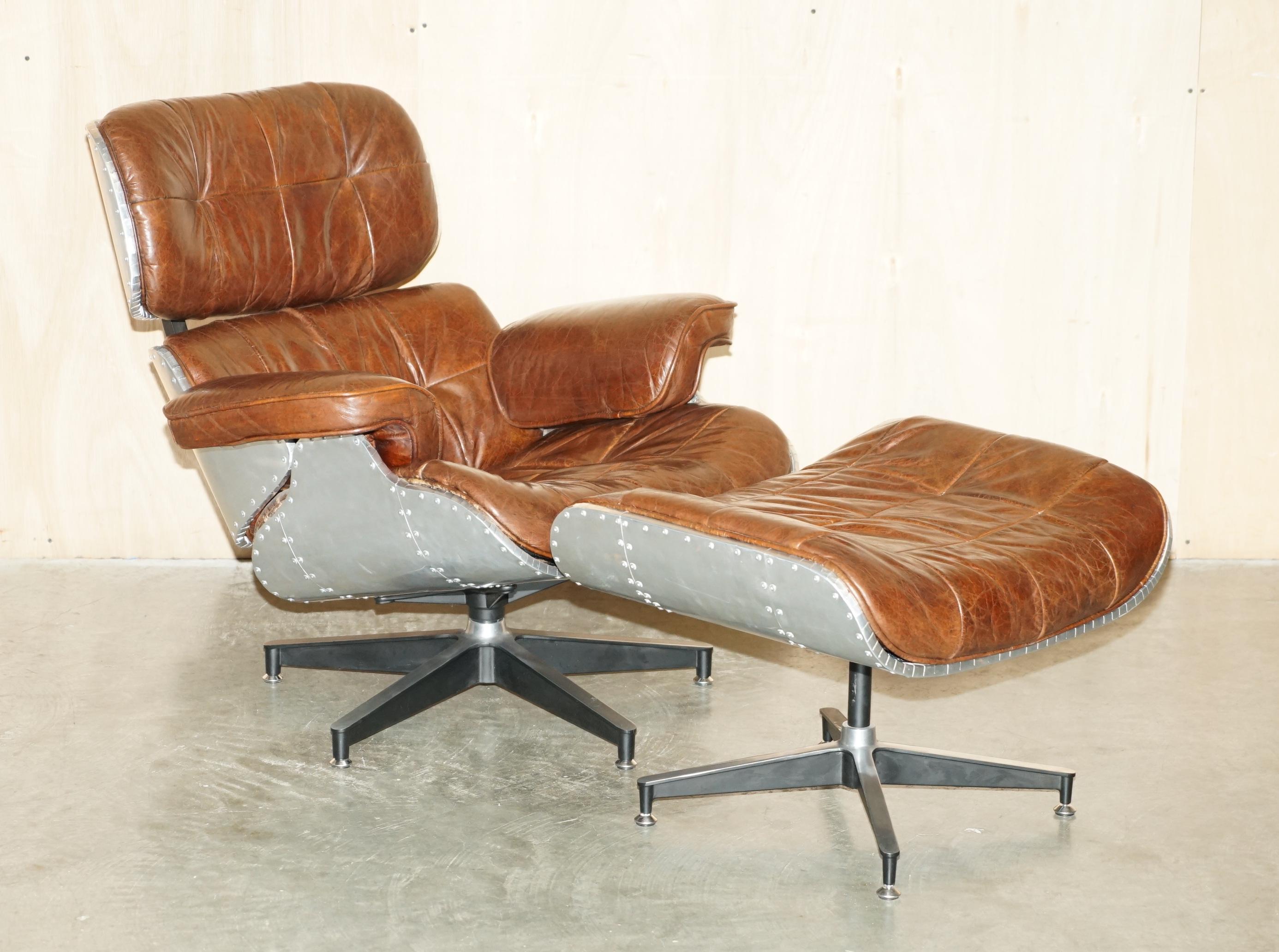 Royal House Antiques

Royal House Antiques ist erfreut, diesen absolut atemberaubenden, sehr einzigartigen Heritage braunen Ledersessel mit seltenem handgehämmertem Aviator Aluminiumrahmen zum Verkauf anzubieten

Bitte beachten Sie die Liefergebühr