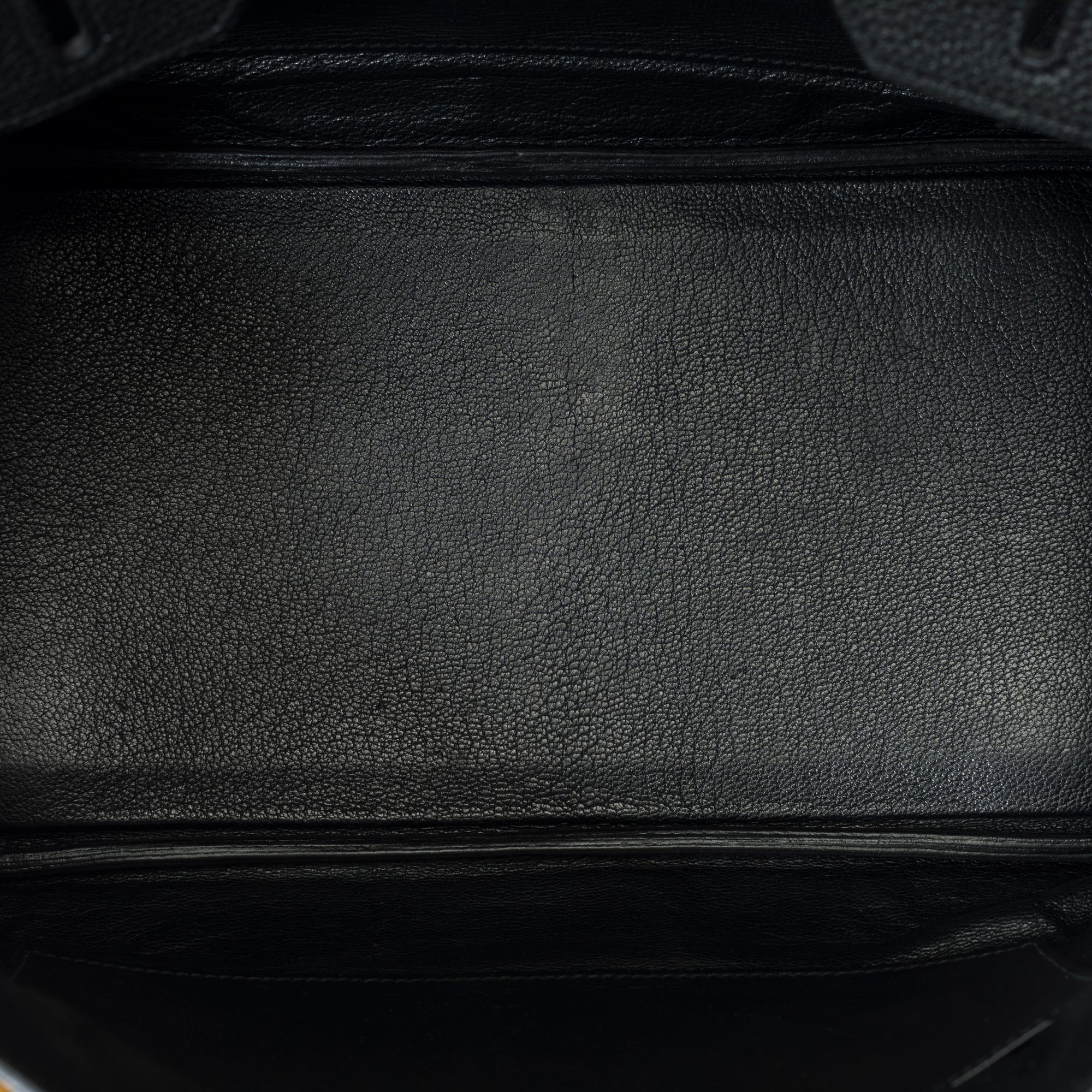 Stunning Hermes Birkin 30 handbag in Black Togo leather, GHW 6