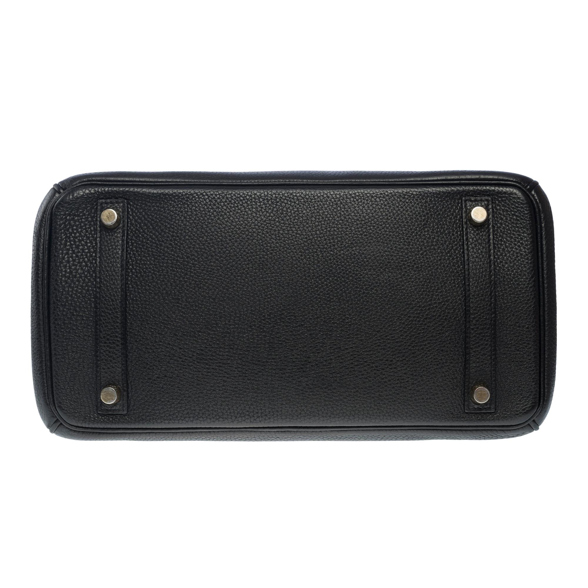 Stunning Hermes Birkin 30 handbag in Black Togo leather, GHW 8