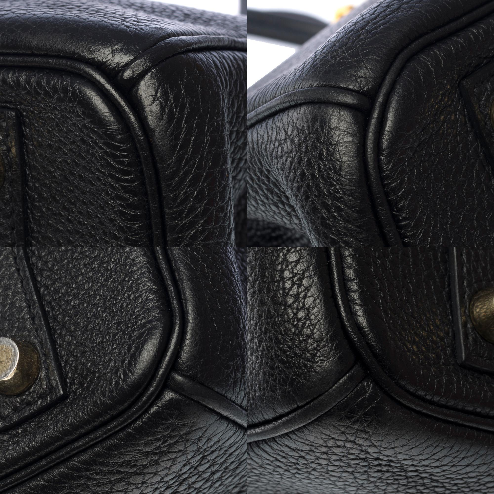 Stunning Hermes Birkin 30 handbag in Black Togo leather, GHW 9