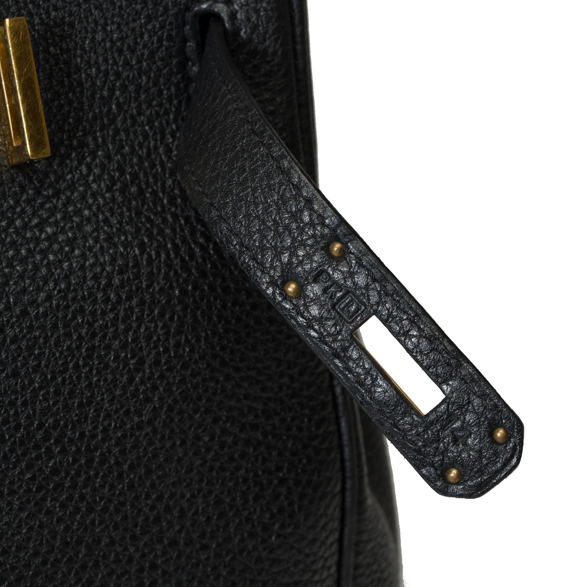 Stunning Hermes Birkin 30 handbag in Black Togo leather, GHW 5