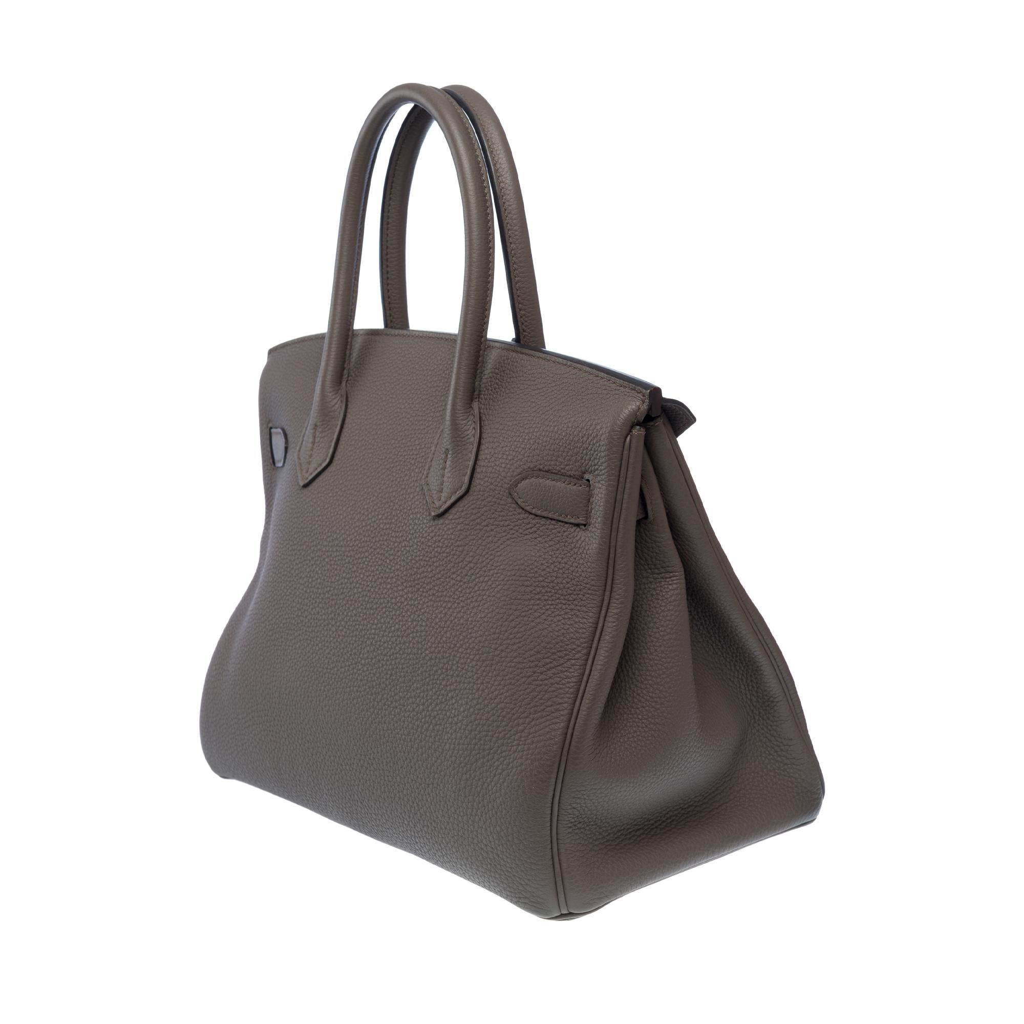 Stunning Hermès Birkin 30 handbag in Etain Togo Calf leather, PHW 1