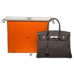 Stunning Hermès Birkin 30 handbag in Etain Togo Calf leather, PHW