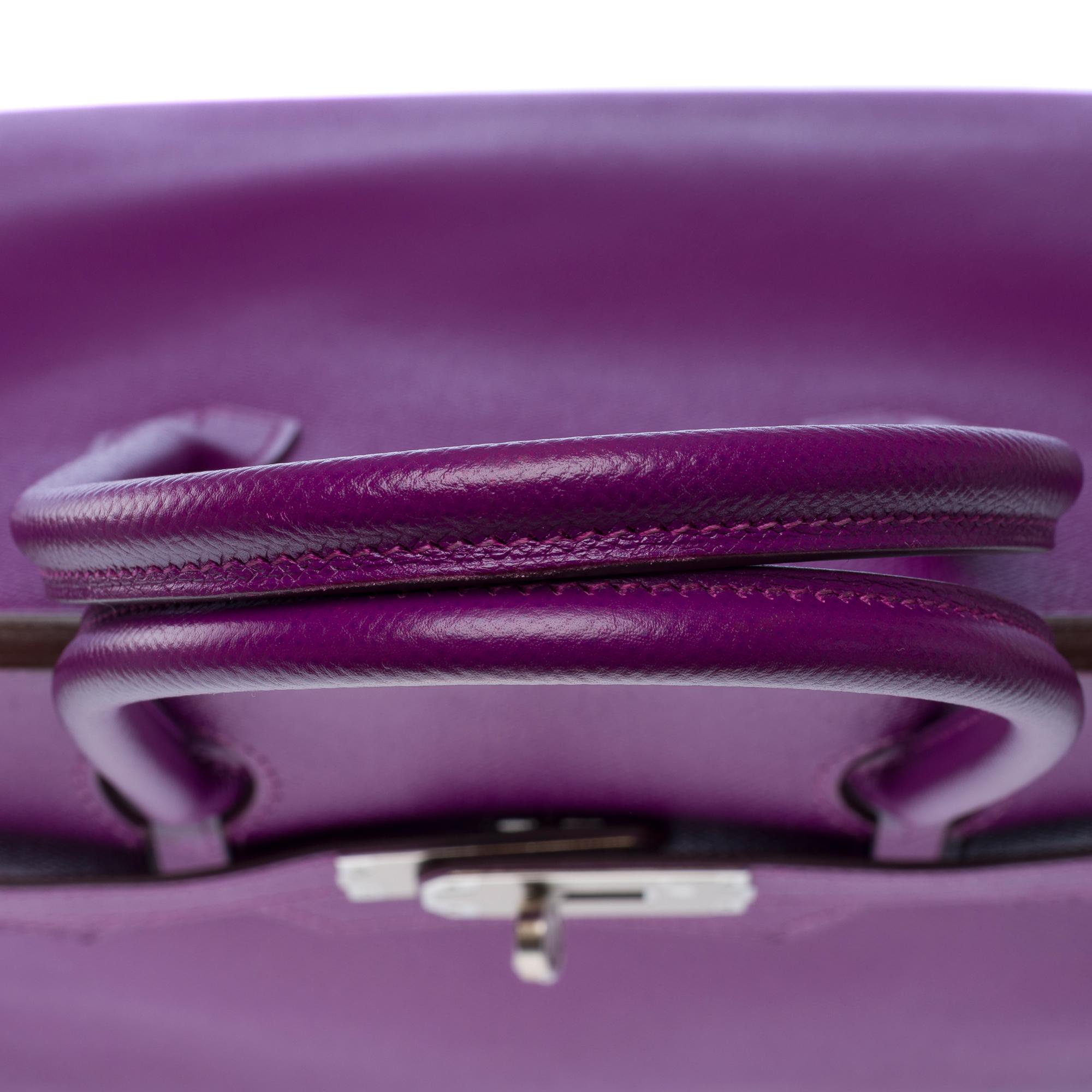 Stunning Hermès Birkin 35 handbag in Anemone Epsom Calf leather, PHW For Sale 6