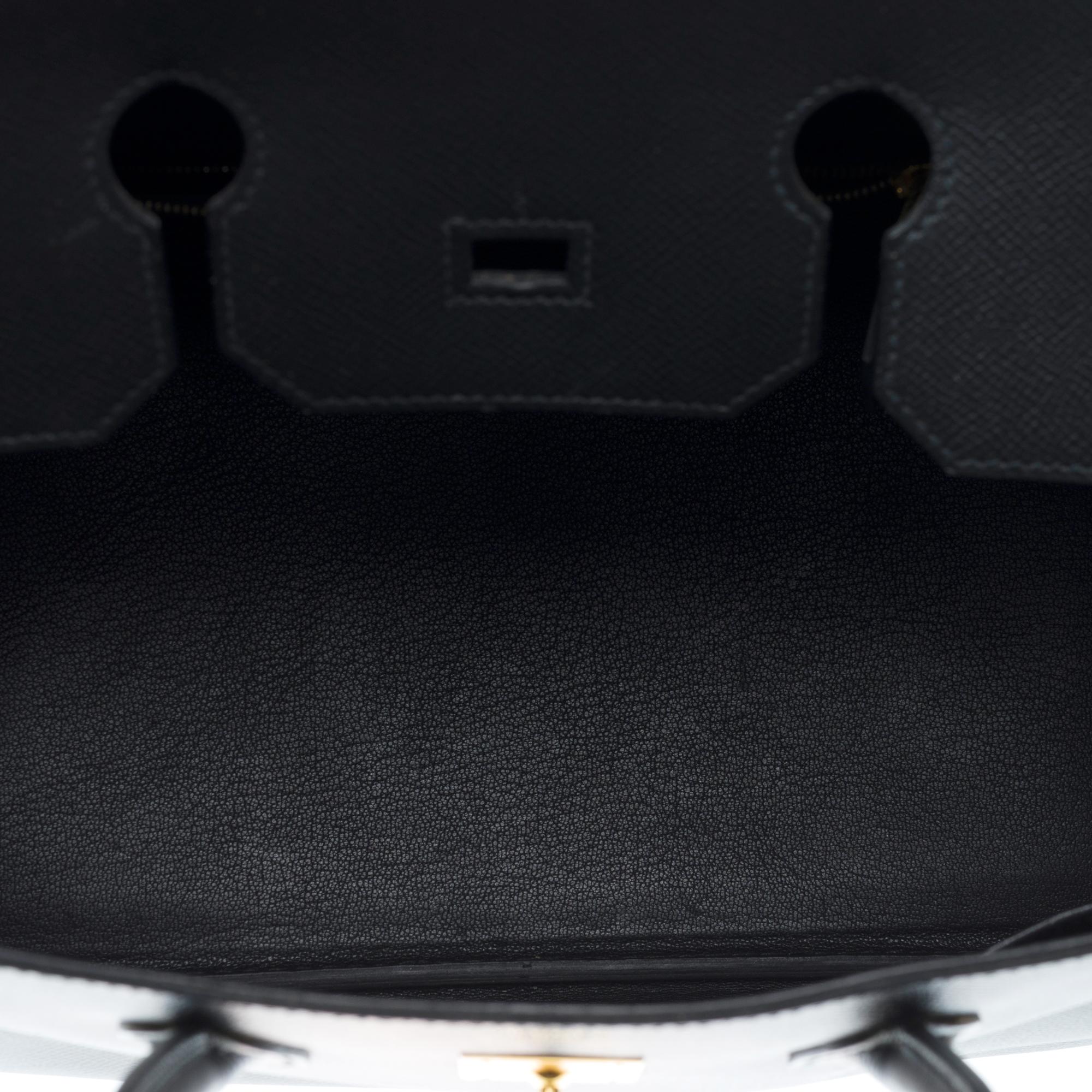 Stunning Hermès Birkin 35 handbag in Black Epsom Calf leather, GHW For Sale 6
