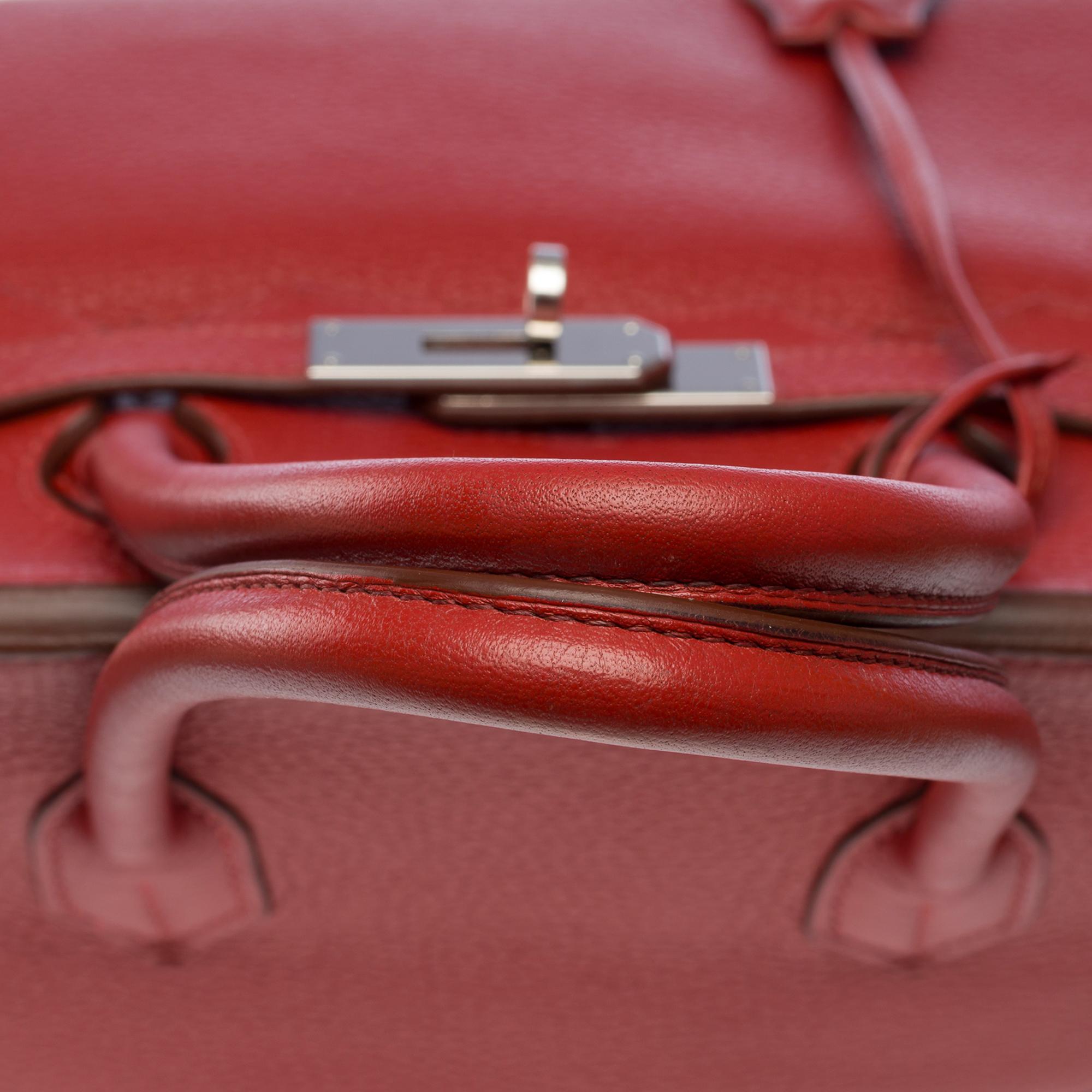 Stunning Hermès Birkin 35 handbag in Sienne Togo leather, SHW For Sale 7