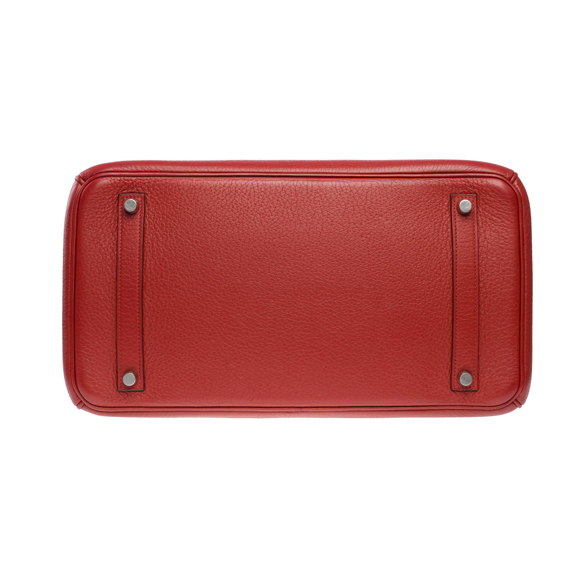 Stunning Hermès Birkin 35 handbag in Sienne Togo leather, SHW For Sale 8