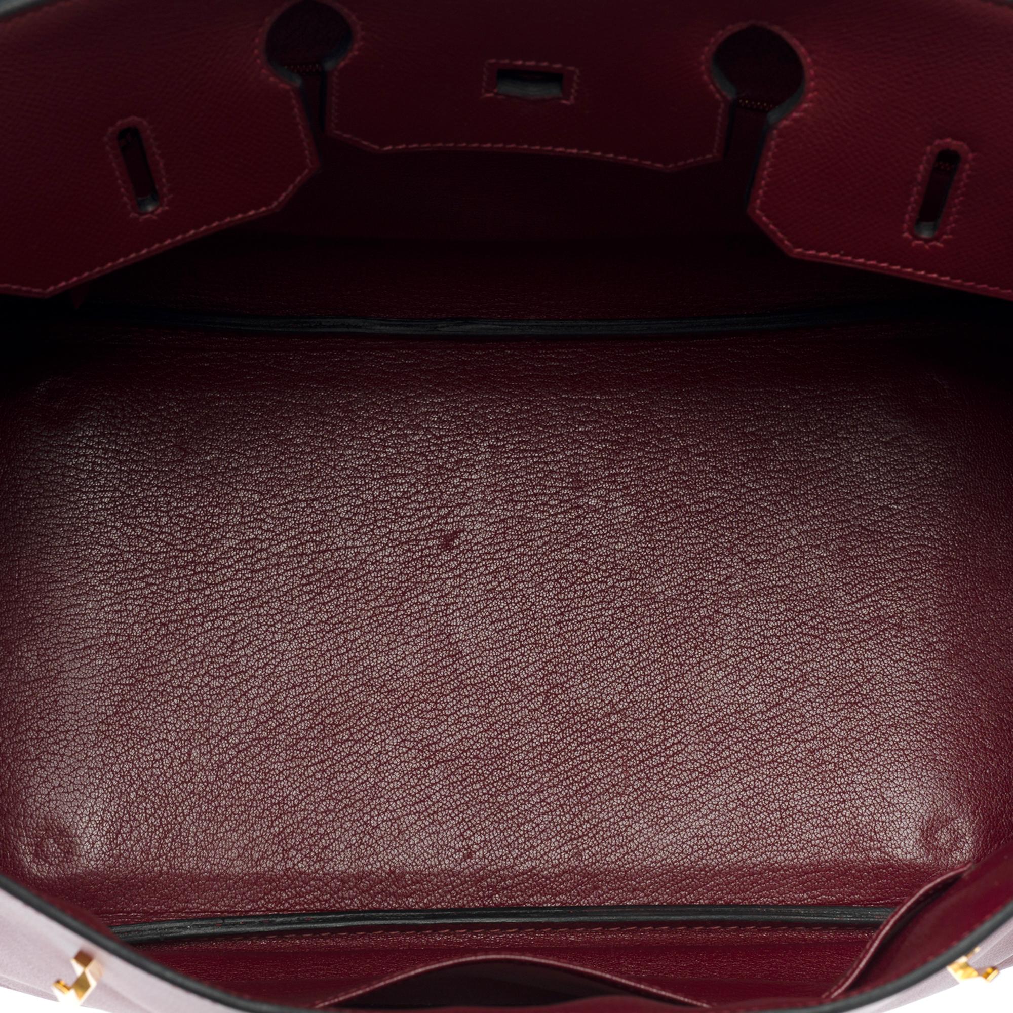 Stunning Hermès Birkin 35 handbag in Rouge H (Burgundy) epsom leather, GHW 3
