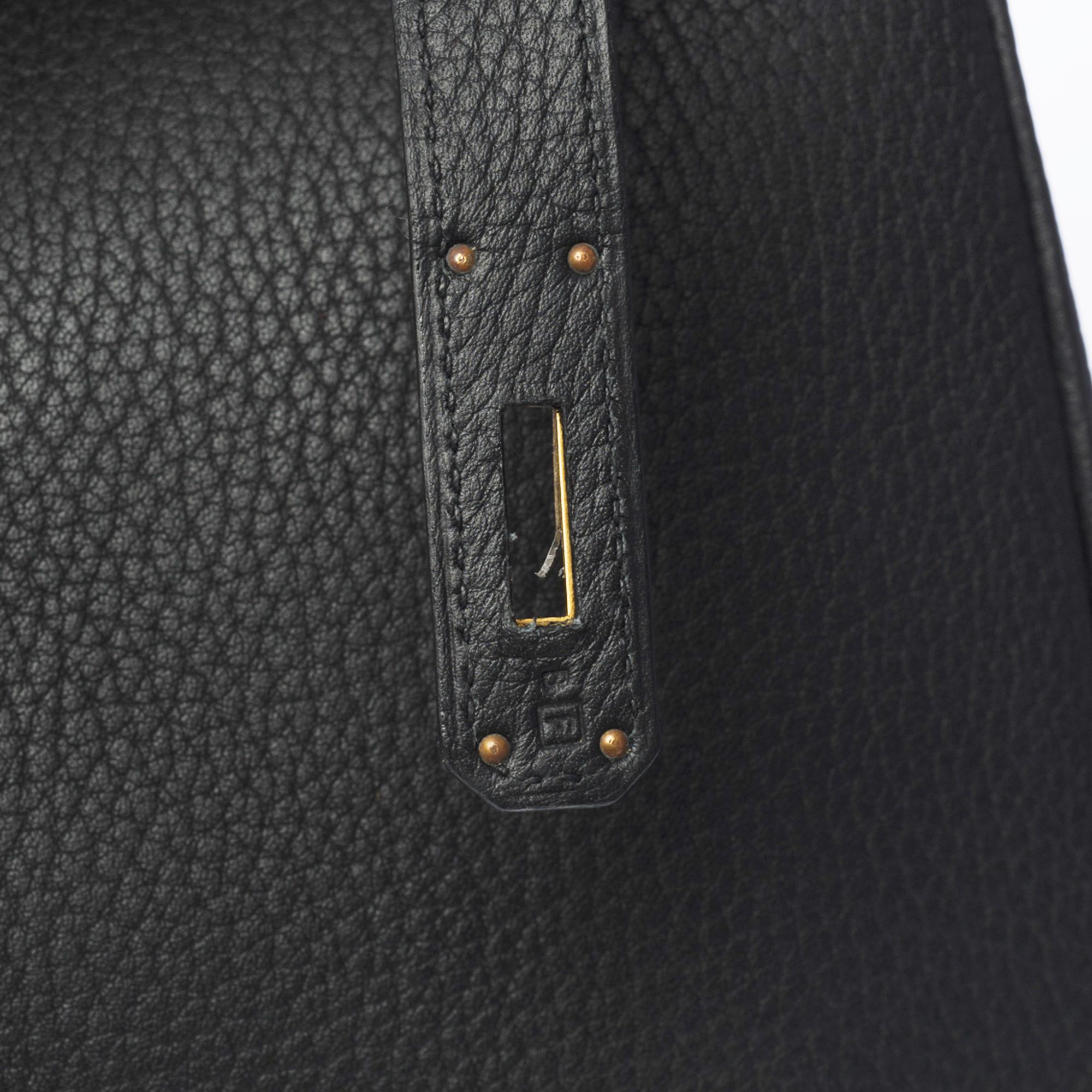 Stunning Hermes Birkin 40cm handbag in Black Togo leather, GHW 3