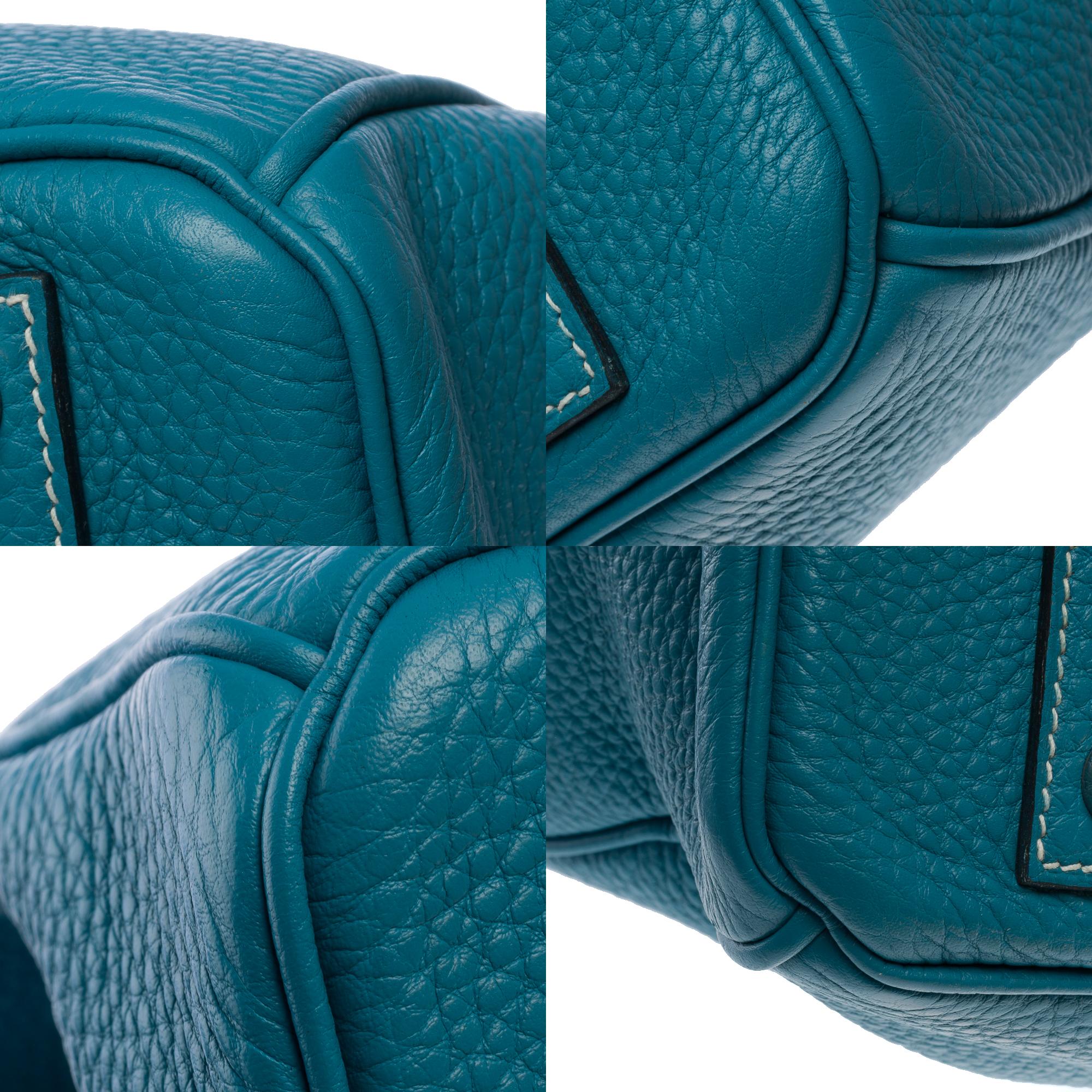 Stunning Hermes Birkin 40cm handbag in Blue Jean Togo leather, SHW 6