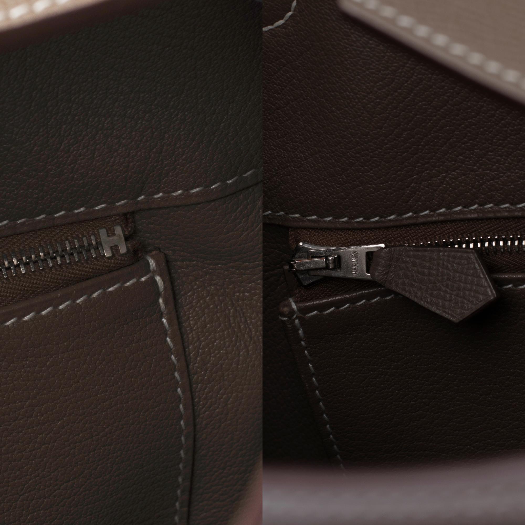 Stunning Hermes Birkin 40cm handbag in Brown Togo leather with gold hardware 2