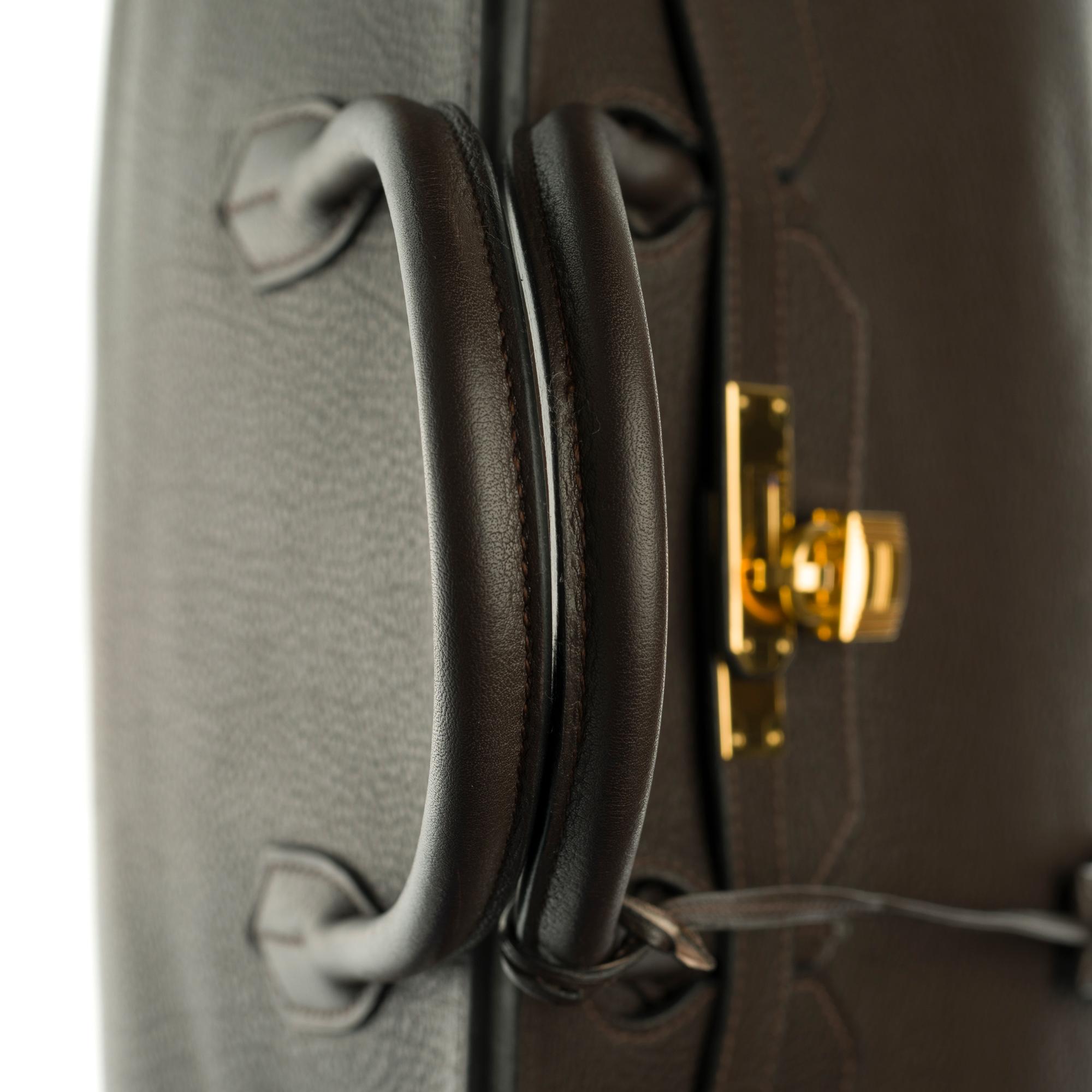 Stunning Hermes Birkin 40cm handbag in Brown Togo leather with gold hardware 3