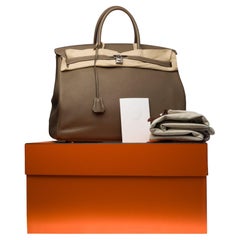 Full set - Hermes Birkin 40cm handbag in Etoupe Taurillon Clemence leather, SHW