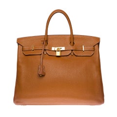 Stunning Hermes Birkin 40cm handbag in Gold Togo leather with gold hardware