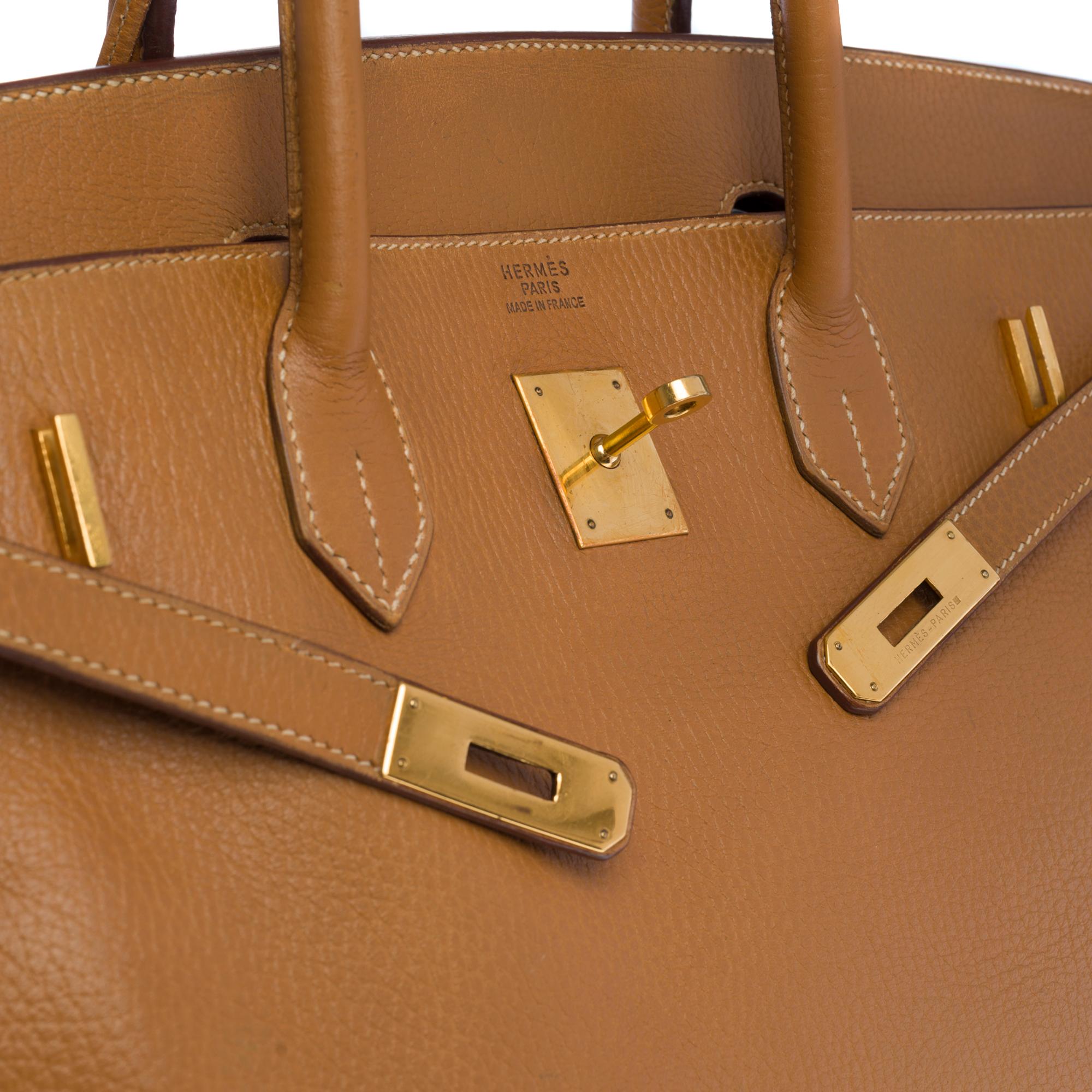 Women's or Men's Stunning Hermes Birkin 40cm handbag in Gold Vache d'Ardenne leather, GHW