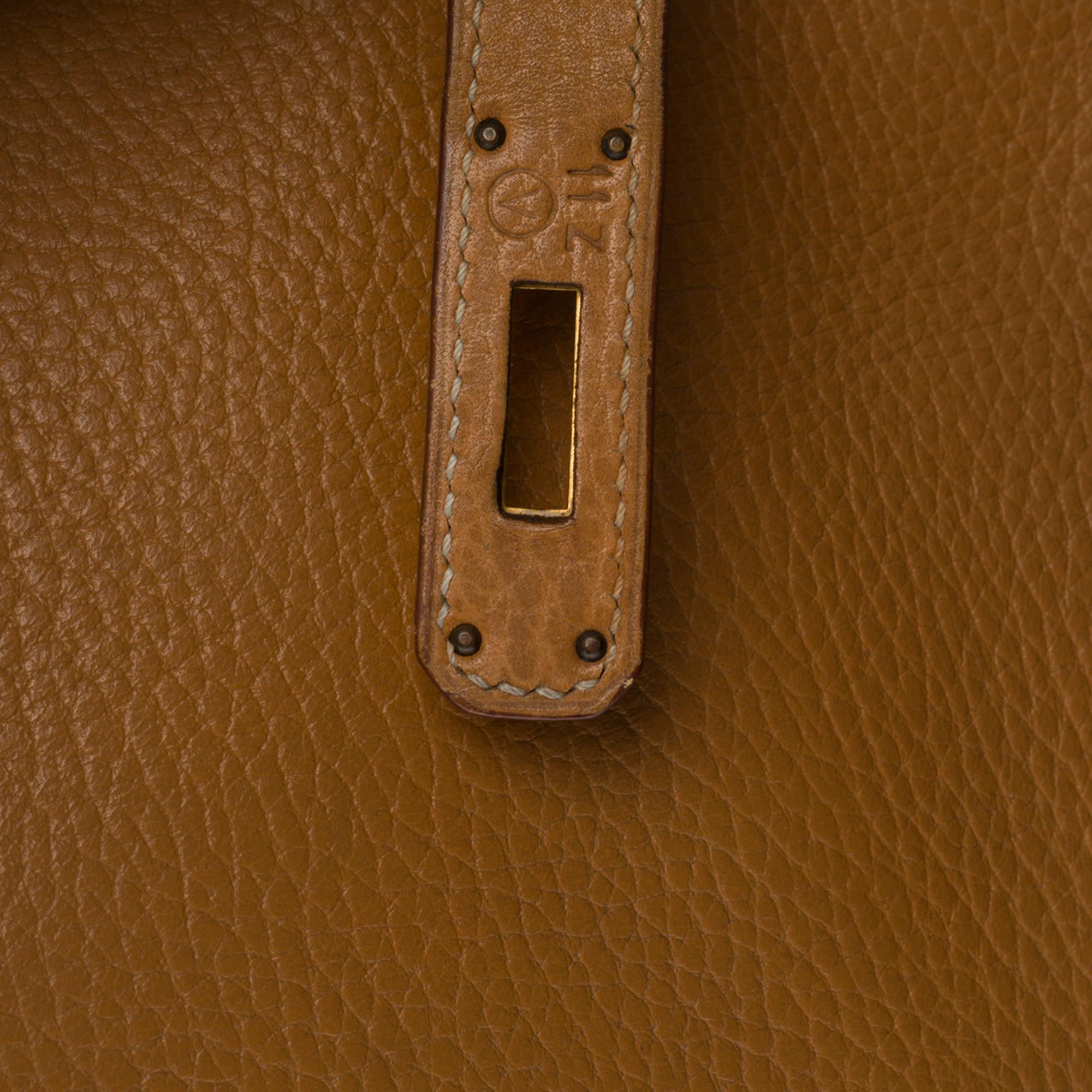 Stunning Hermes Birkin 40cm handbag in Gold Vache d'Ardenne leather, GHW 1