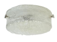 stupefacente montatura da incasso in vetro di Murano Ice di RZB Leuchten, Germania circa 1970