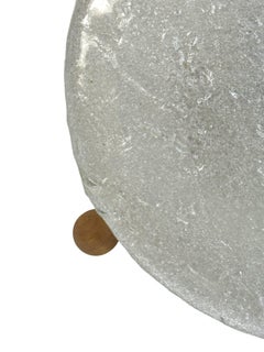stunning Ice Murano Glass Flush Mount by RZB Leuchten, Germany circa 1970