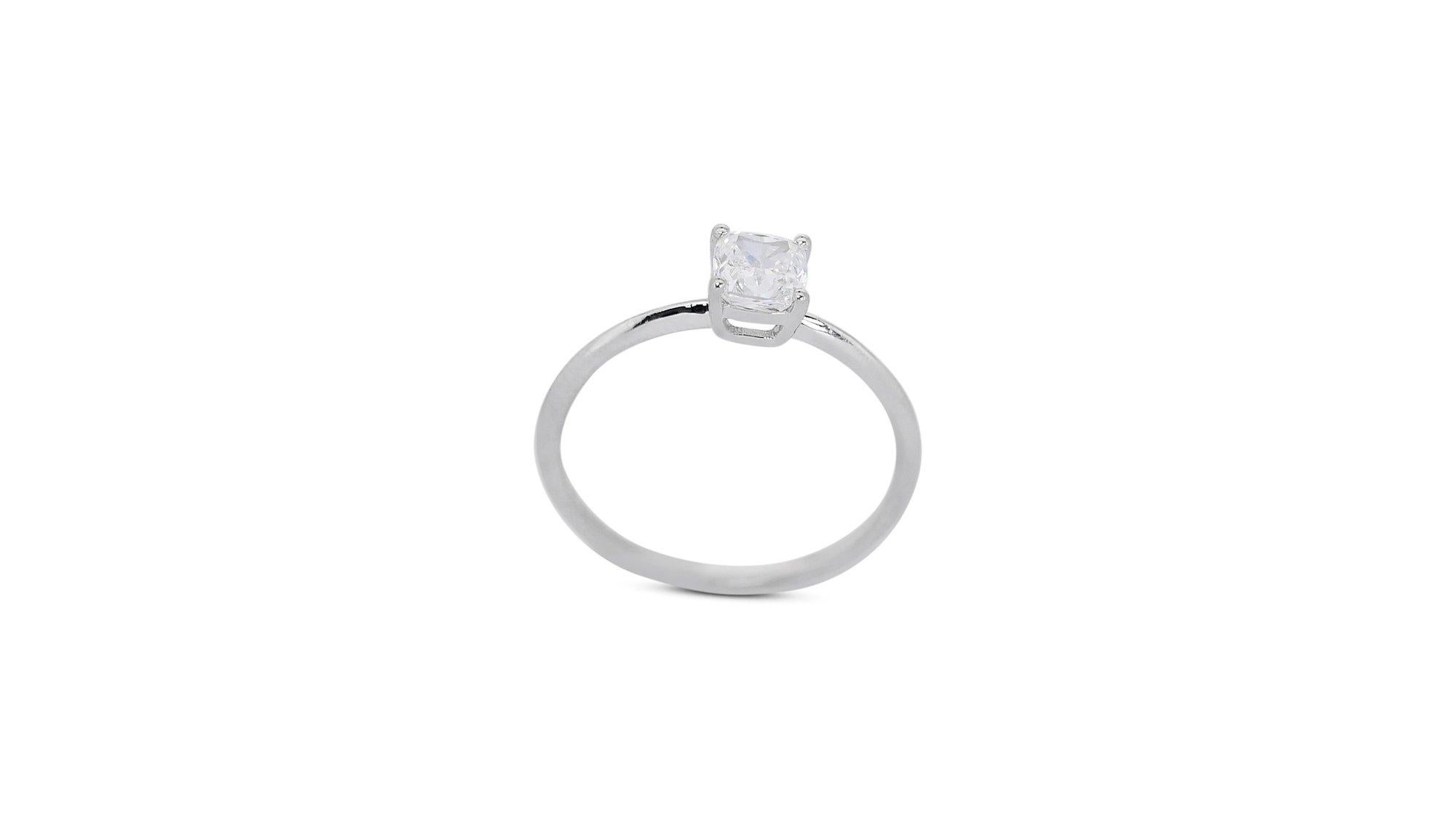 Brilliant Cut Stunning Ideal Cut Solitaire Ring w/1.00ct - GIA Certified  For Sale