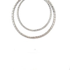 Amazing In and Out Diamond Hoop Earrings