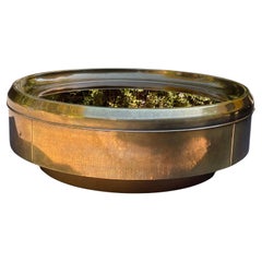 Stunning Italian Brass Cocktail Coffee Table by Mastercraft