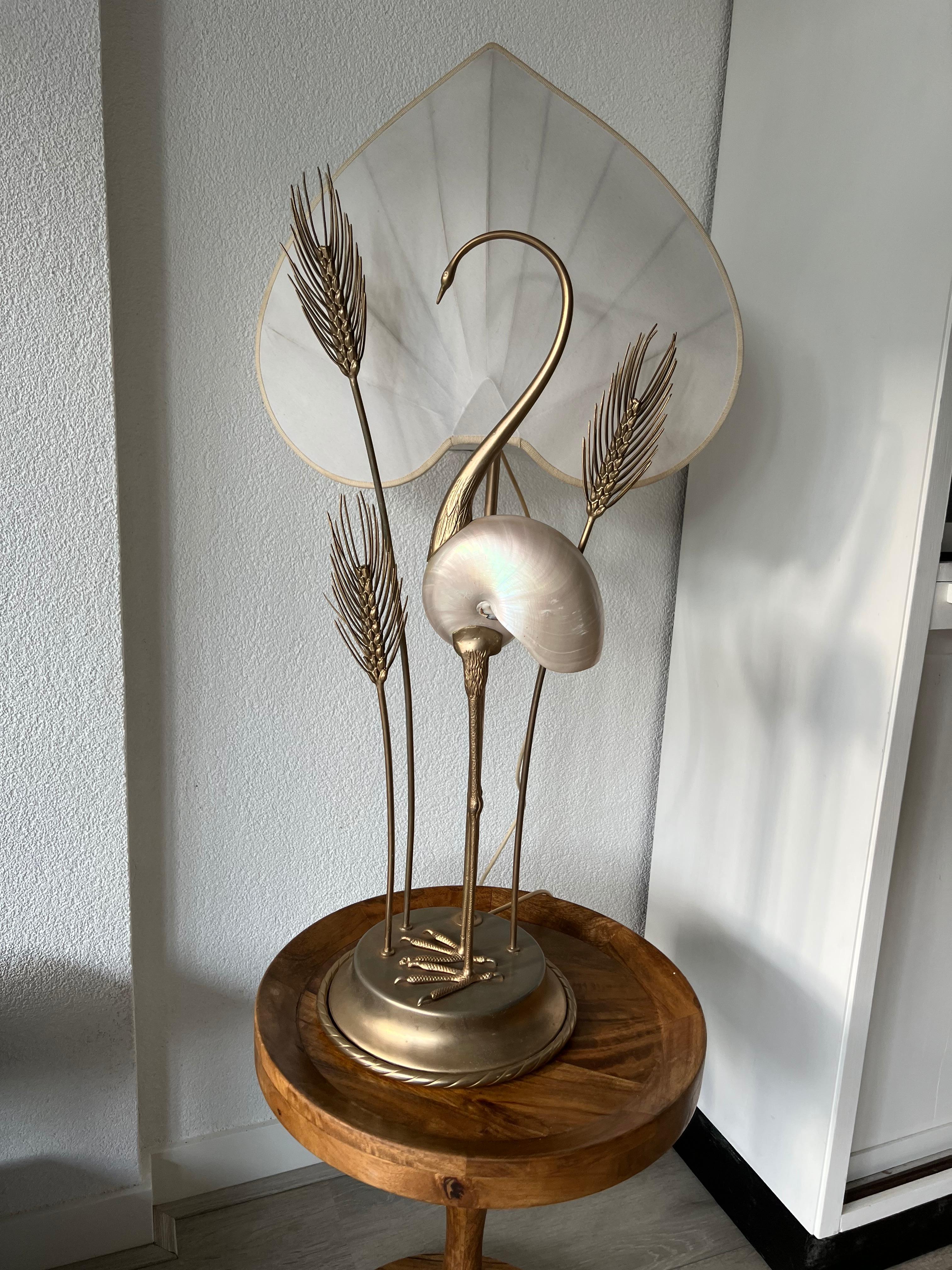 Stunning Italian Design Midcentury Modern Antonio Pavia Crane Table Lamp For Sale 2
