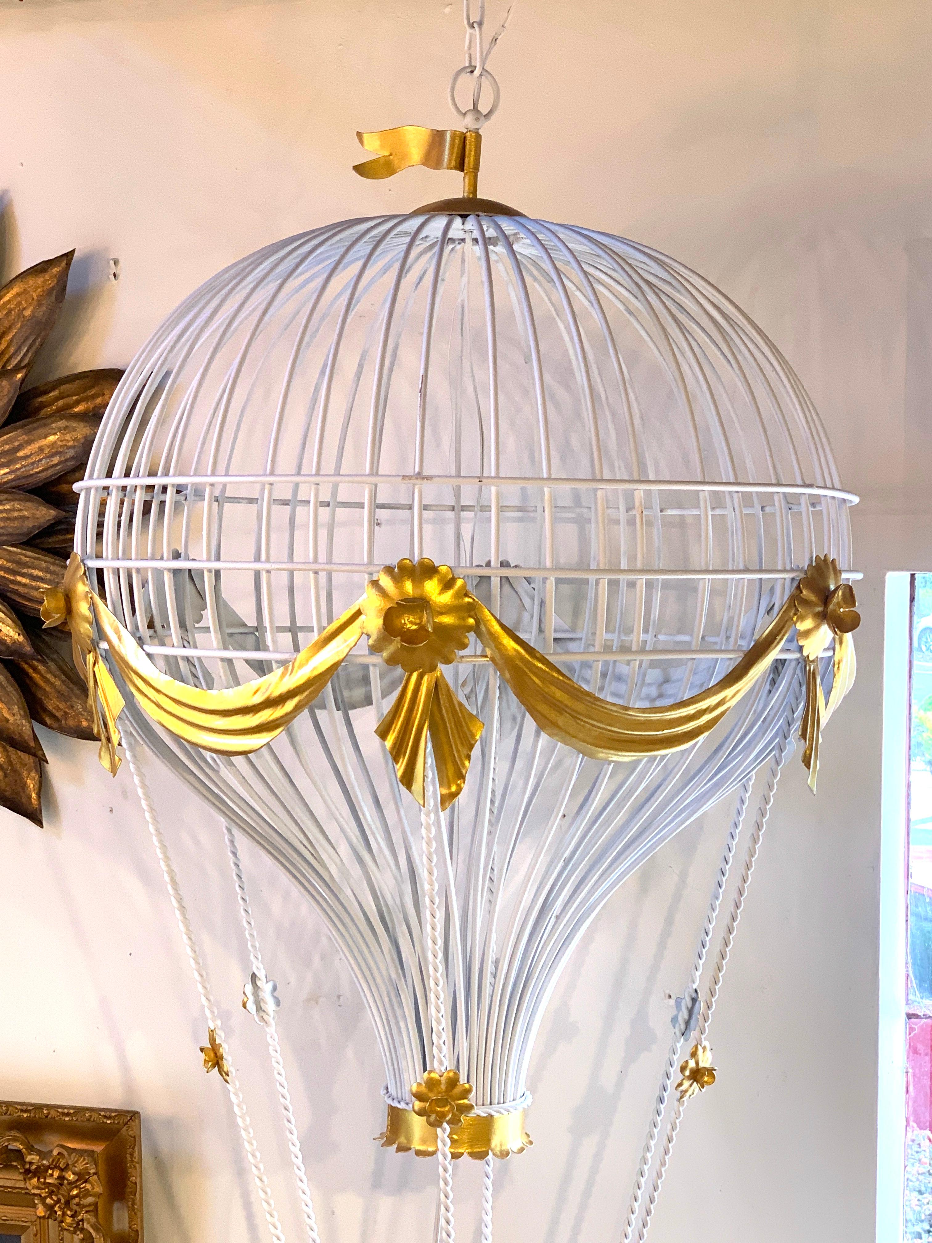 hot air balloon chandelier antique