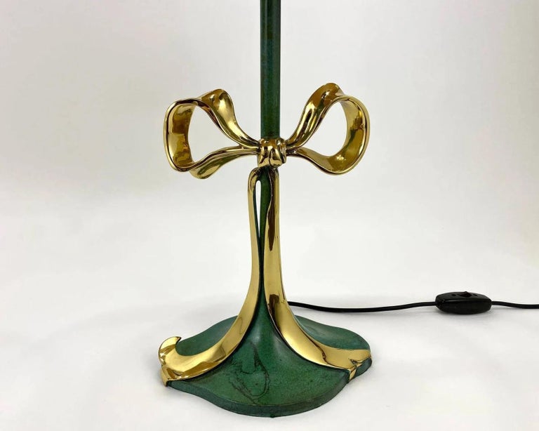 Stunning Italian Table Lamps Made of Enamelled Bronze by Valenti, 1970s For Sale 1