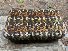 Stunning Jack Lenor Larsen style Ottoman Mid-Century Modern