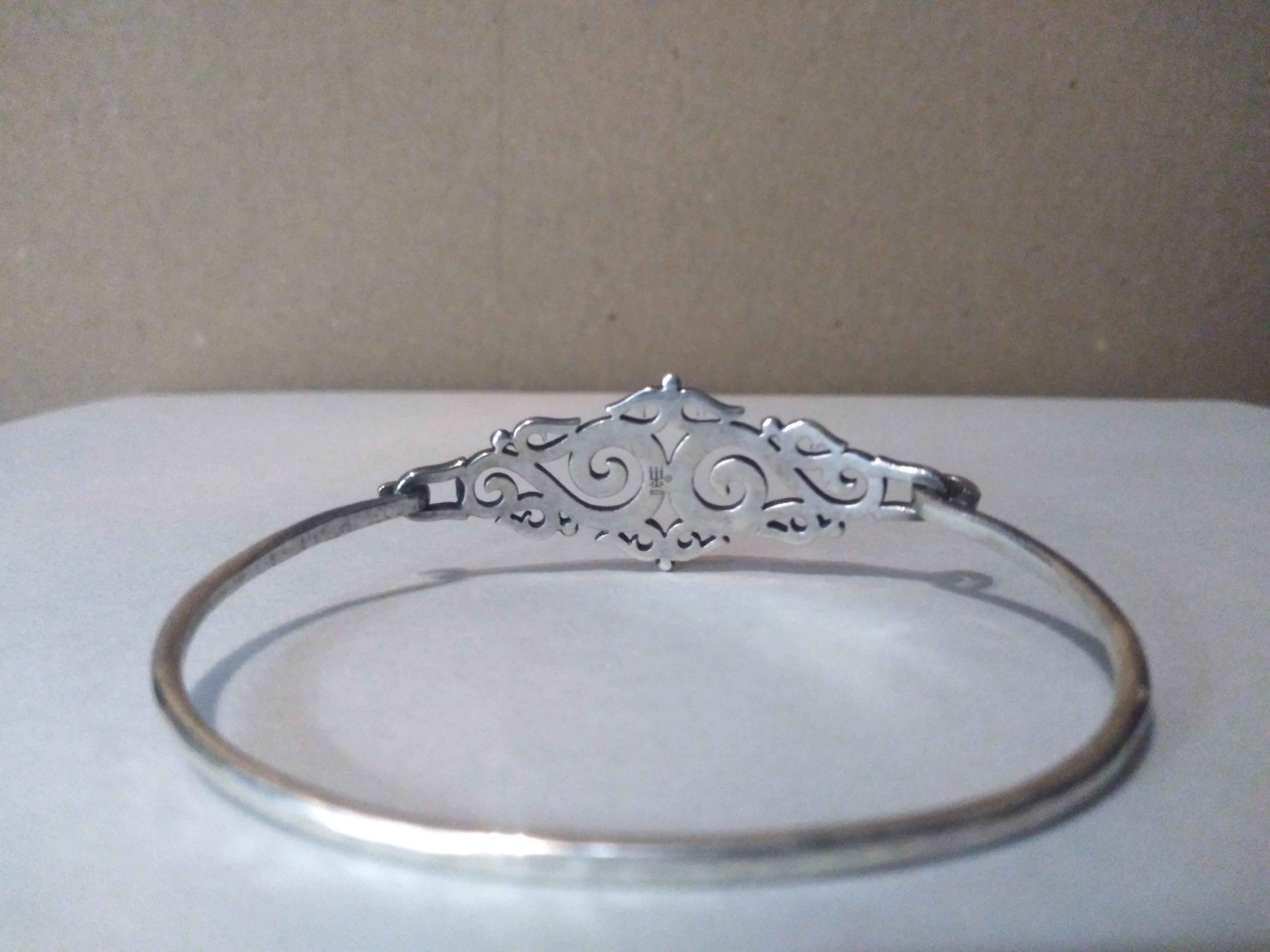 Mid-Century Modern Stunning James Avery Sterling Silver Sorrento Filligree Bracelet