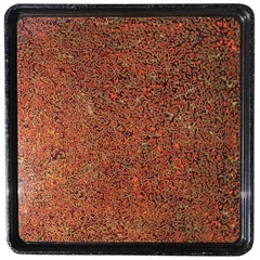 Vintage Stunning Japanese Handmade Hand Lacquered Tea Tray Wall Art 30 Layers