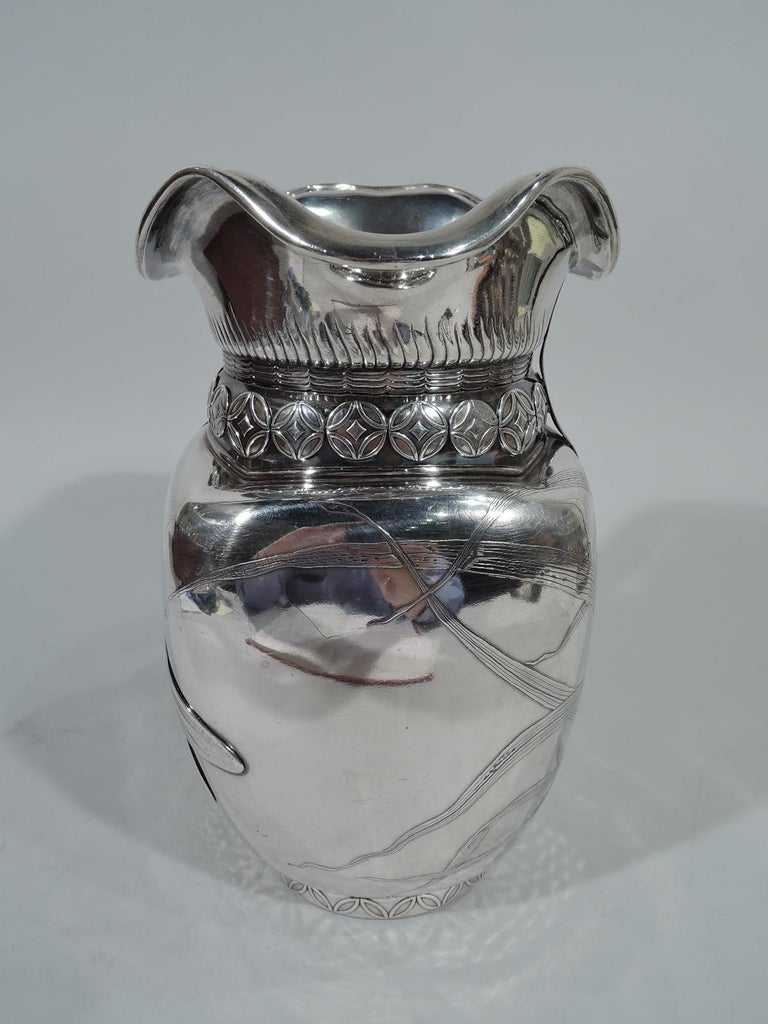 Stunning Japonesque Sterling Silver Dragonfly Water Pitcher by Whiting ...