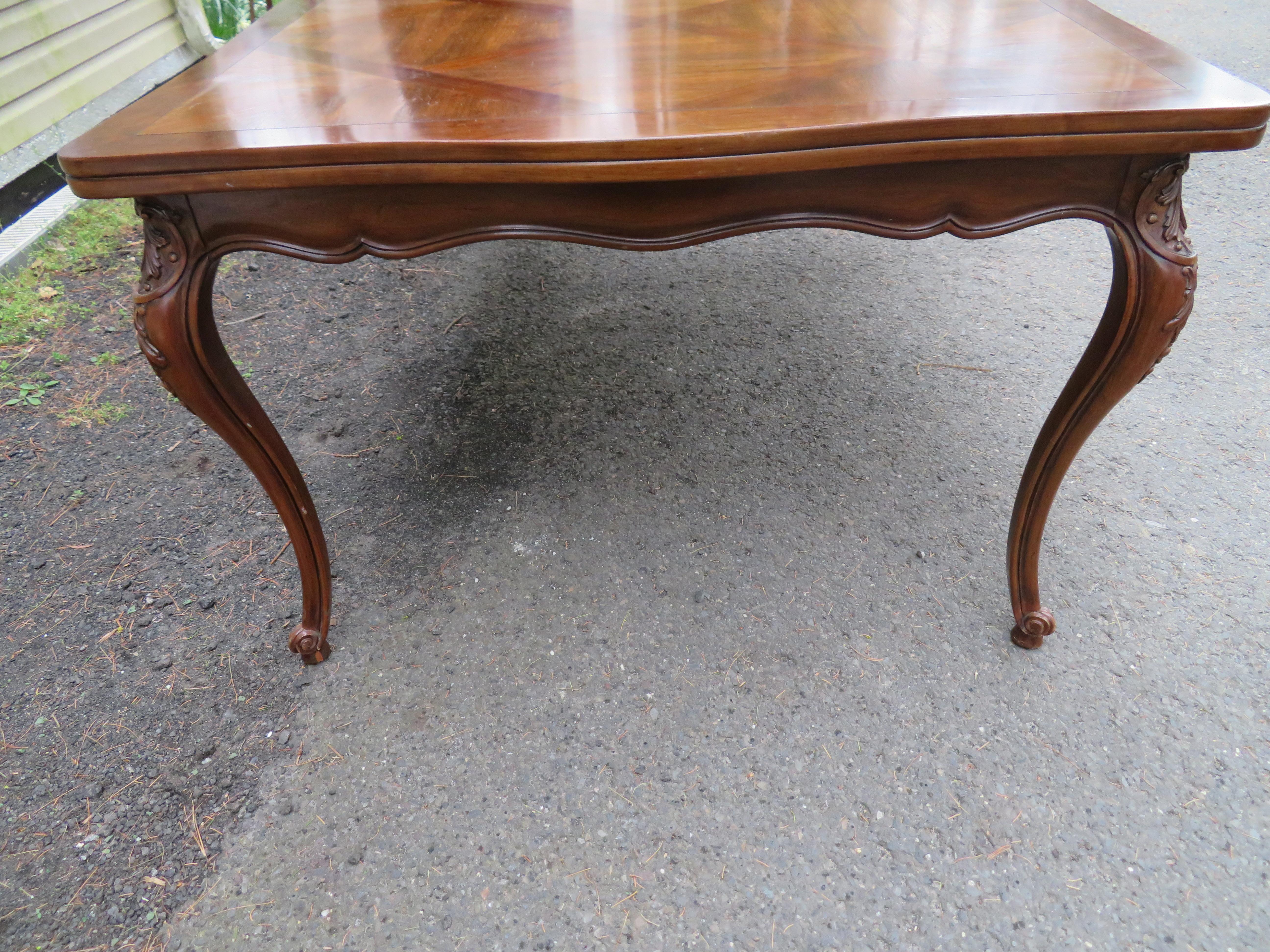 antique french dining table and chairs