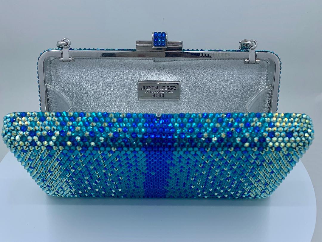 peacock blue purse