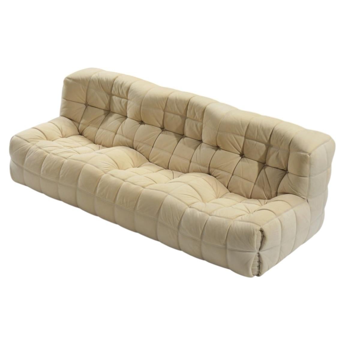 Stunning Kashima Sofa in original leather by Michel Ducaroy for Ligne Roset 1980