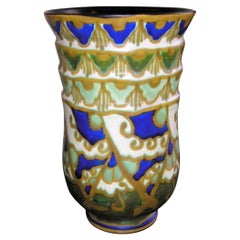 Superbe vase en poterie de Keramis Catteau Boch